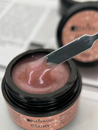 Гель камуфлирующий для ногтей с шиммером Glory Тон 10 Sofiprofi Camouflage Gel Glory, 15 мл